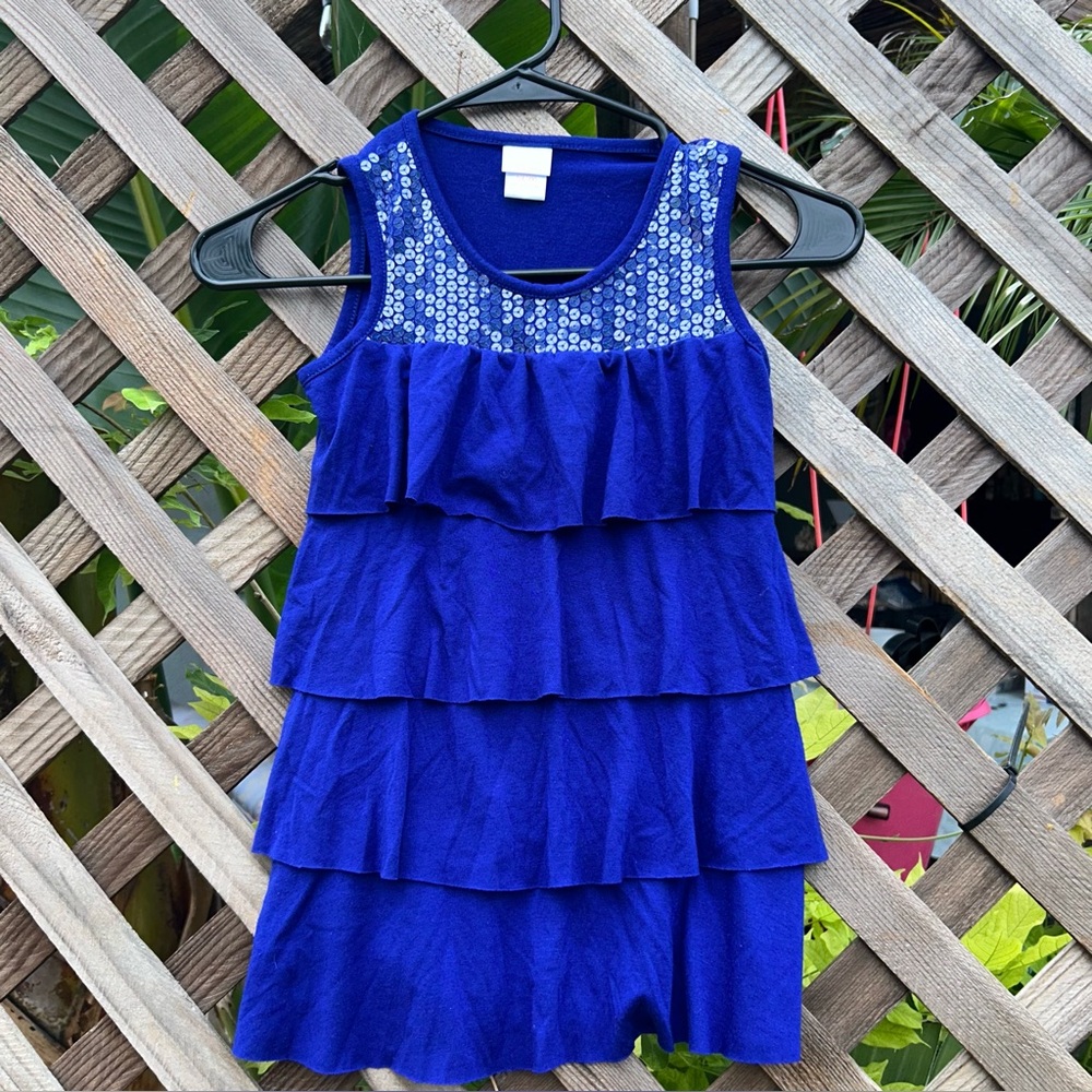 Xhilaration Tank Top Purple Size Youth 6 small  Ruffle